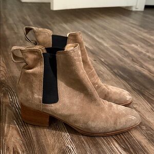 rag & bone Tan Suede Ankle Booties